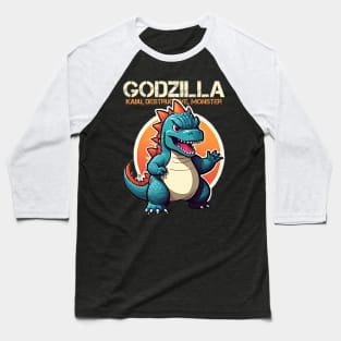 godzilla Kaiju Monster Destructive Baseball T-Shirt